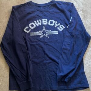 Cowboys Long Sleeve Men’s Tee - Navy